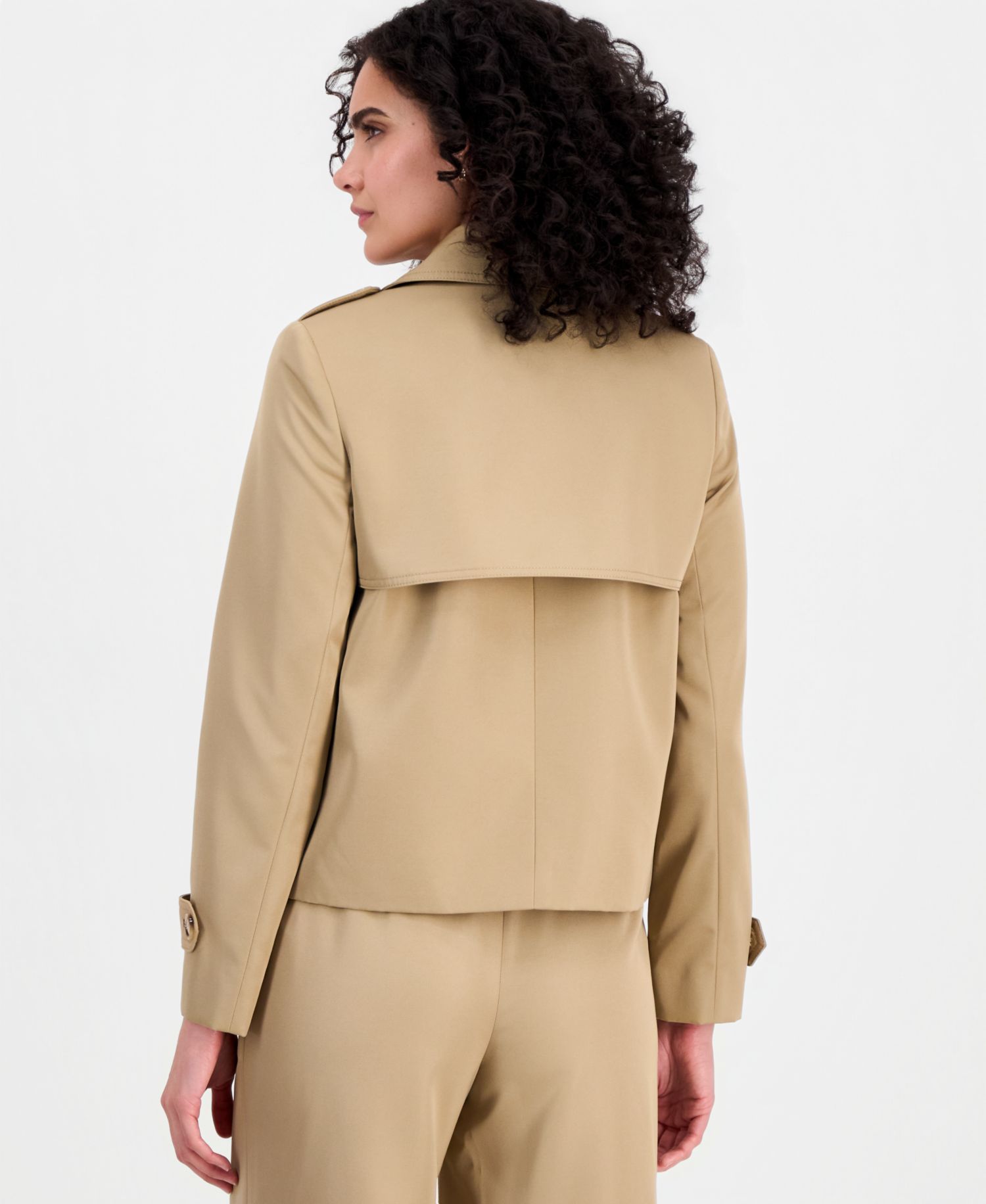 Women's Cropped Trench Coat