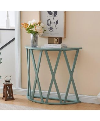 Vienna Console Table - Semicircular Side Coffee Table for Living Room, Bedroom