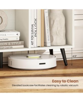 8-Cube Organizer Bookcase with Sturdy Metal Legs