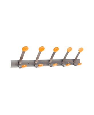Wall Mounted Double Peg Rail with 10 Pegs
