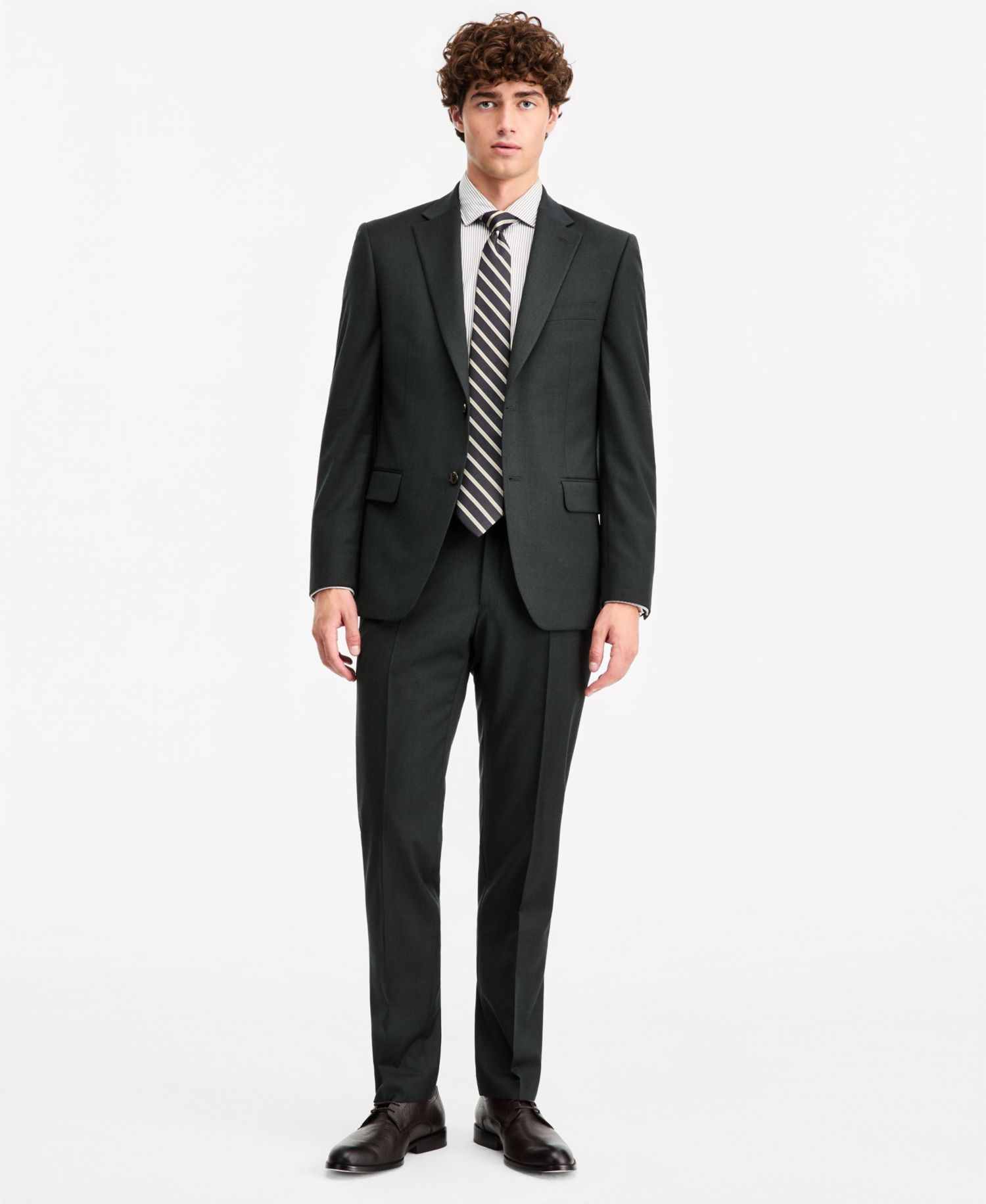 Men's Modern-Fit Flannel Suit Pants