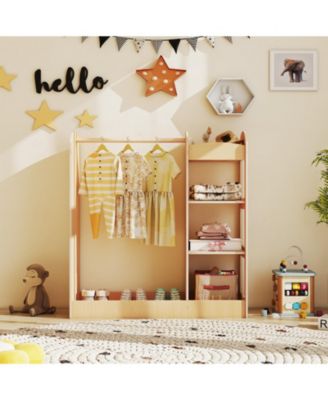 Kids Dress Up Storage with Mirror