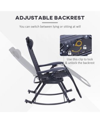 Rocking Zero Gravity Folding Lounge Chair