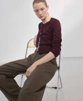 Women's Fine-Knit Straight-Fit Cardigan