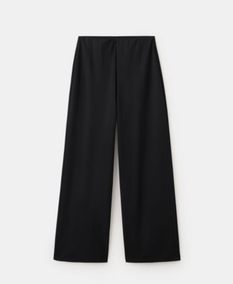 Women's Elastic Waist Straight-Fit Pants