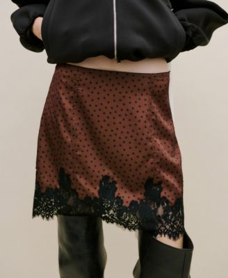 Women's Polka Dot Slip Skirt