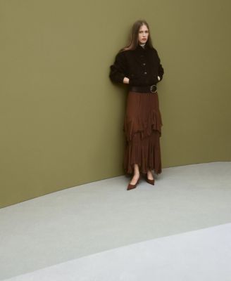 Women's Ruffled Chiffon Skirt