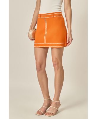 Women's Denim-Look Knit skirt