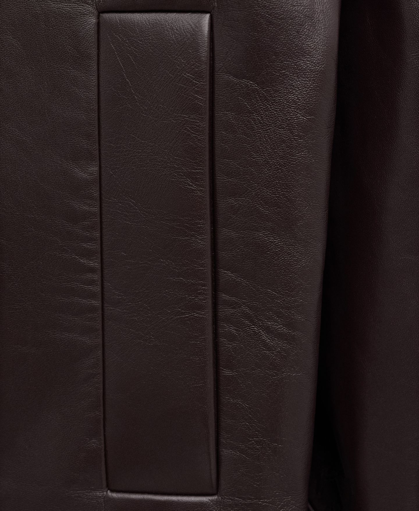Женское пальто MANGO Oversized Funnel-Neck Leather, цвет: Бордовый — фото 3