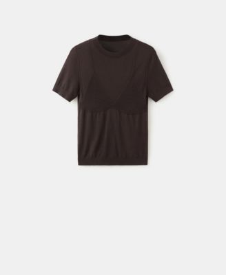 Women's Short-Sleeved Knitted Sweater