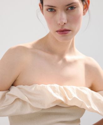 Women's Strapless Knitted Top