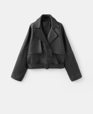Women's Lapels Leather Jacket