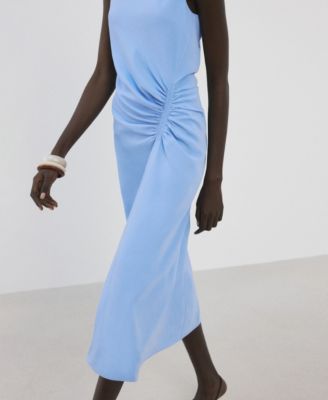 Women's Ruched Midi Dress