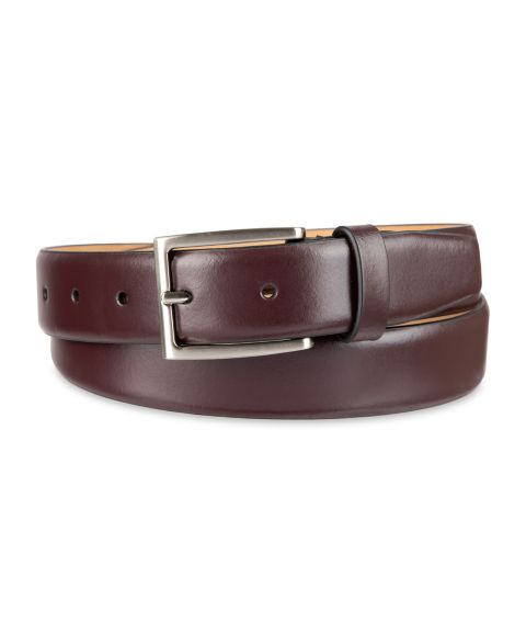 Мужской ремень Calvin Klein 30MM Renegade Leather Dress Belt, цвет: Коричневый
