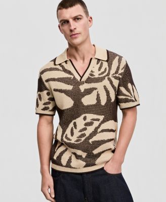 Men's Relaxed-Fit Tropical Polo Shirt