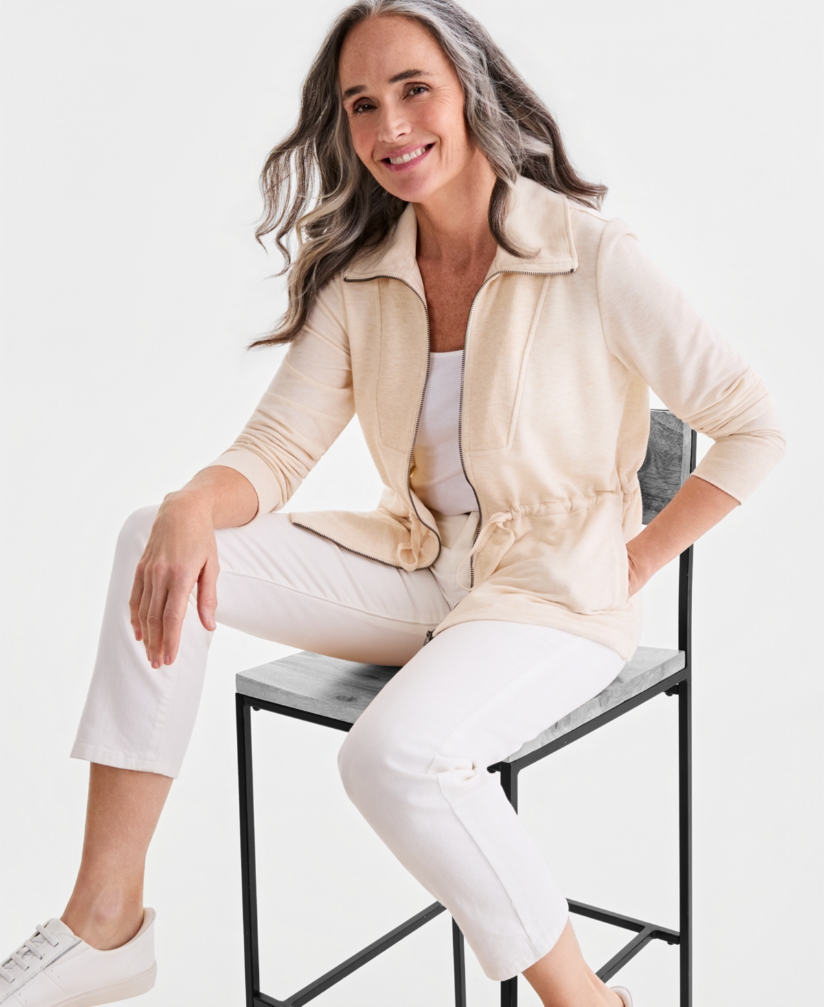 Style & Co Women's Luxsoft French Terry Zip Jacket, Macy's Exclusive