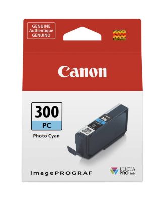 PFI-300 14.4ml Pigment Ink Tank for imagePROGRAF PRO-300 Printer, Photo Cyan