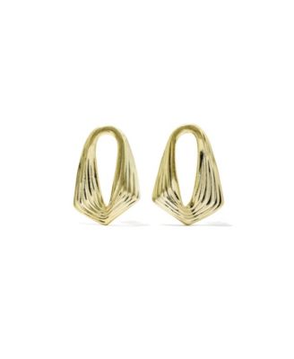 14k Gold Over Brass Kira Stud Earrings