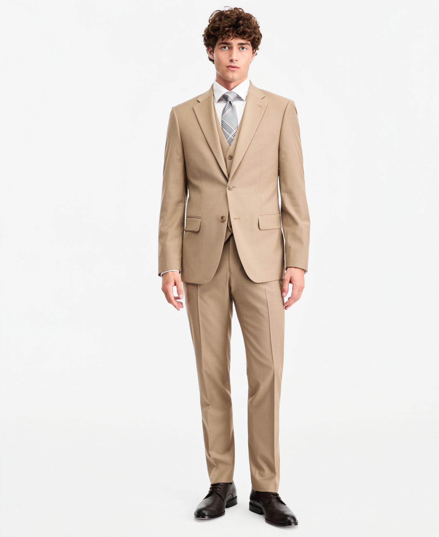 Men's Modern-Fit Wool TH-Flex Stretch Suit Separates Jacket