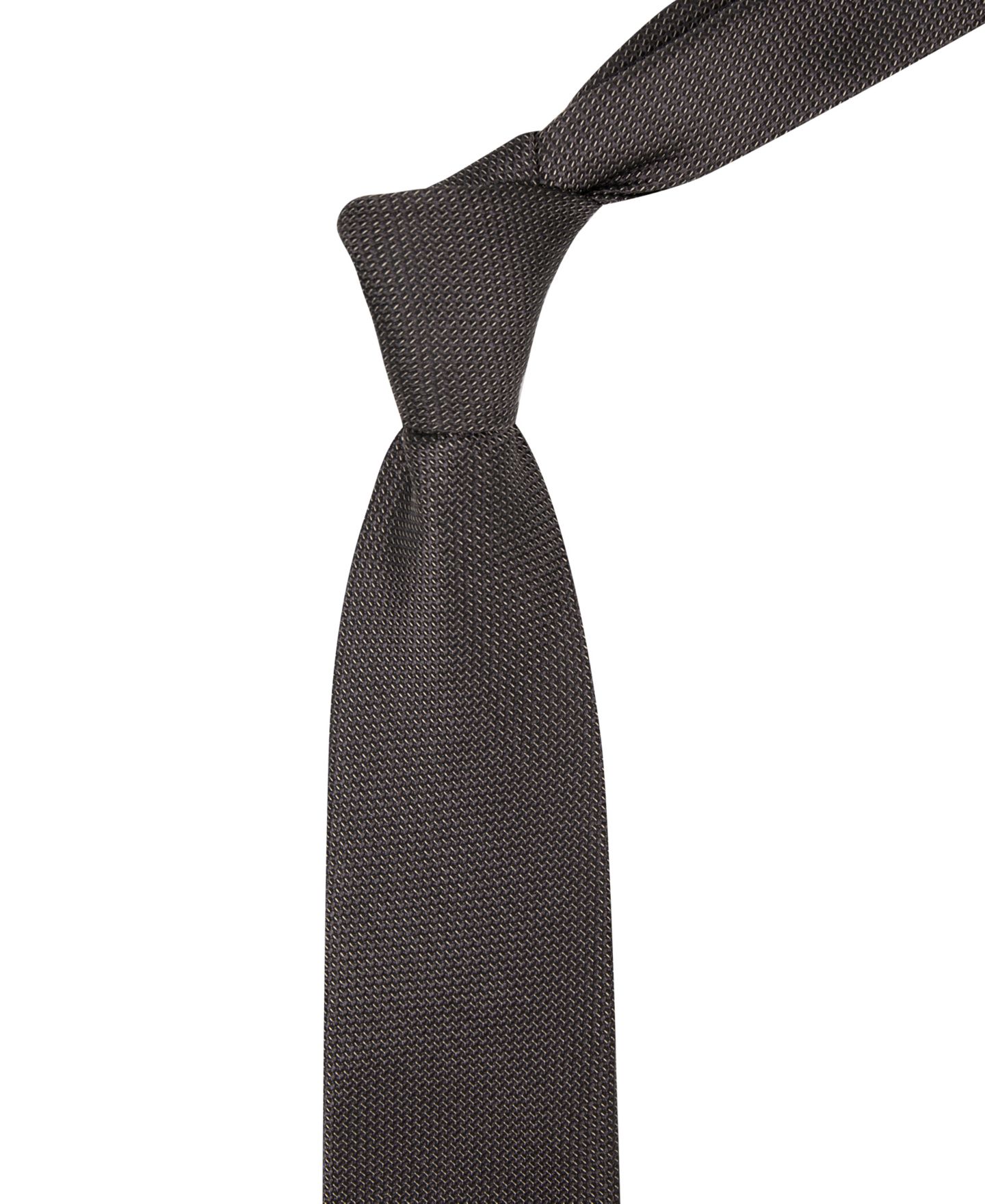 Мужские галстуки Calvin Klein Classic-Fit Donnelly Textured Solid Tie, цвет: Чёрный — фото 4