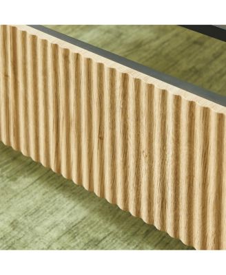 Wooden corrugated curved lines, No Box Spring Needed