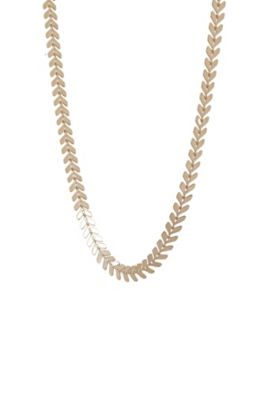 Bearfruit Jewelry Elara Chevron Link Necklace Bold Trendy Statement - Warm bronze 49$