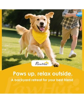 Dog Shade Shelter Outdoor, Dog House Outside with Canopy