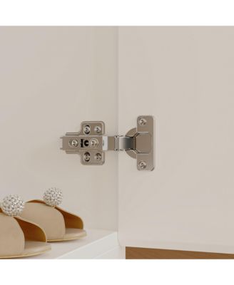 High Gloss Mirrored Doors Wardrobe Armoires with 4 Mirror Doors