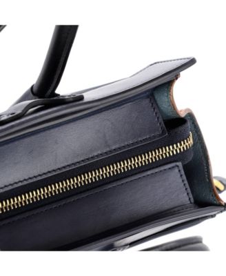 Nano Tricolor Luggage Bag Leather