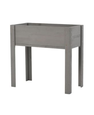 Raised Garden Bed with Legs, Elevated Wooden Planter Box for Outdoor Plants