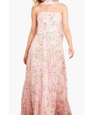 Women's Dream Garland Strapless Gown