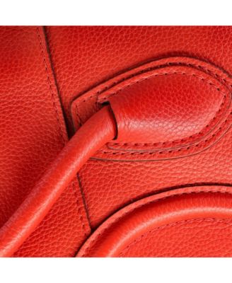 Micro Luggage Bag Grainy Leather