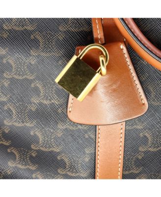 Vertical Boston Bag Triomphe Coated Canvas