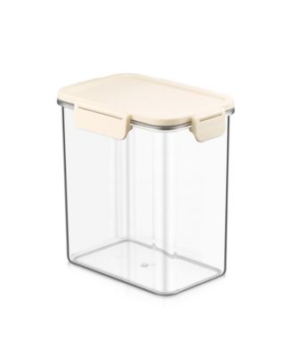 Airtight Food Storage Container – Clear Stackable Canister for Pantry, Rice, Pasta, Cereal and Snacks
