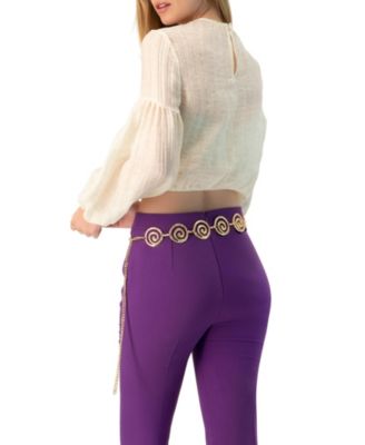 Women's Long Sleeve Balloon Blouse