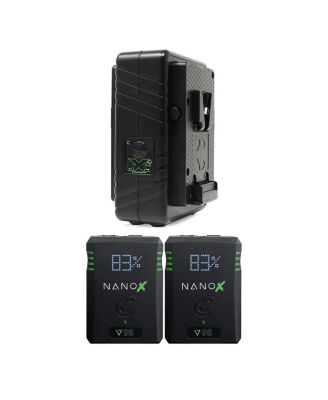 GPM-X2S Mini Dual Travel Battery Charger, V-Mount with CORE SWX NANO-V98X V-MT SMART BATT PK