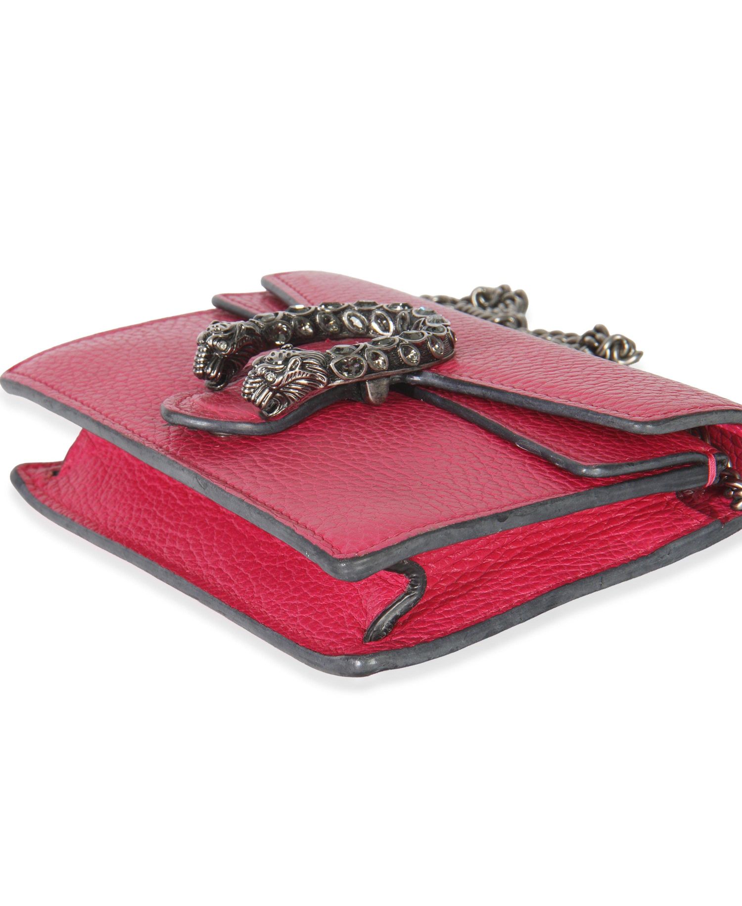 Pink Dollar Calfskin Crystal Super Mini Dionysus Flap