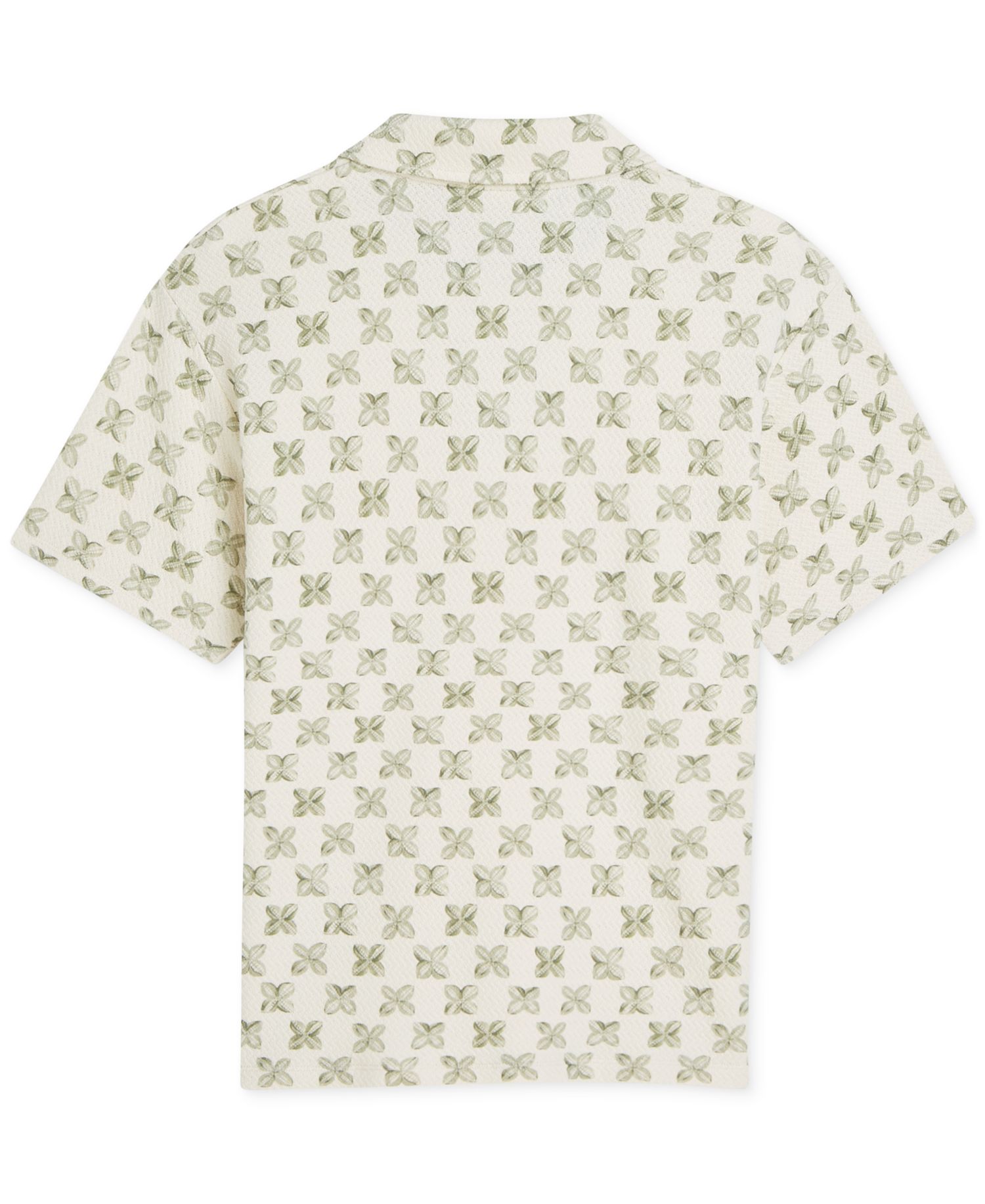 Men's Printed Short-Sleeve Polo Shirt
