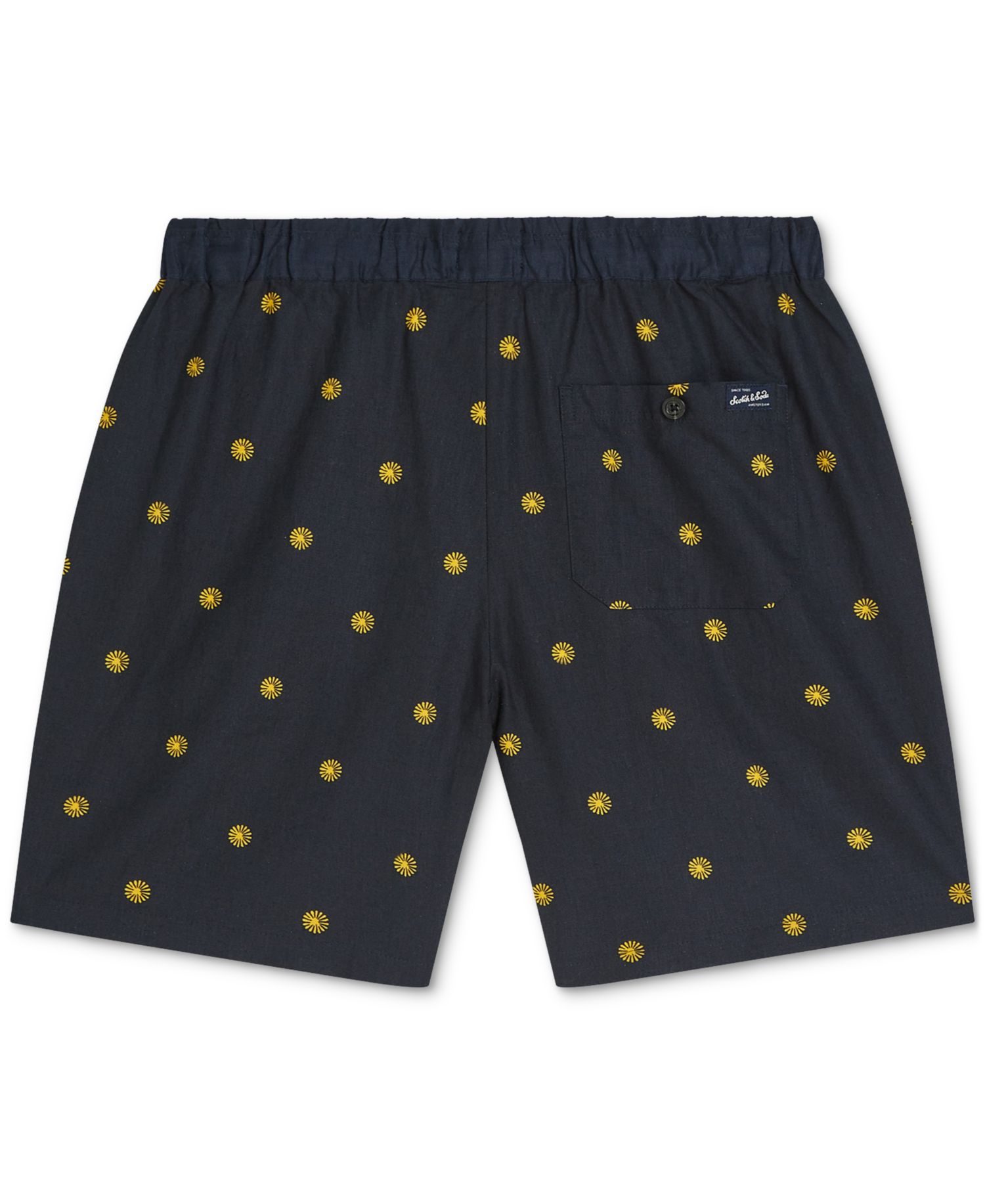 Men's Linen Blend Printed Shorts