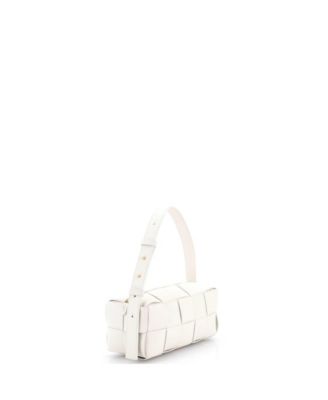 Small Brick Cassette Shoulder Bag Maxi Intrecciato Leather