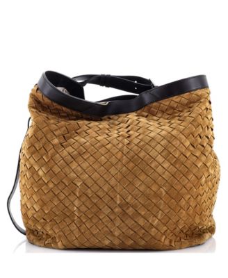 Large Passenger Bag Intrecciato Suede