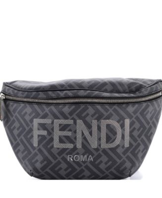 Pre-Owned Fendi Medium FF 1974 Logo Waist Bag Zucca Coated Canvas