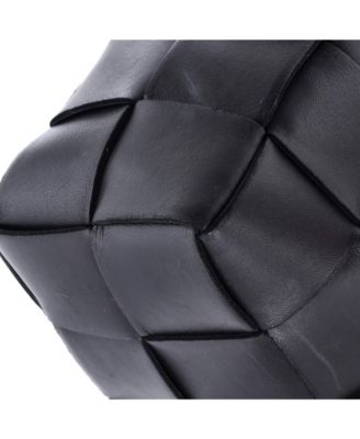 Brick Cassette Shoulder Bag Maxi Intrecciato Leather