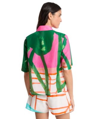 Women's Short-Sleeve Drop Shoulder Shirt