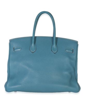Bleu Jean Togo Birkin 35 PHW