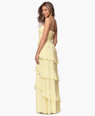 Petite Sleeveless Sweetheart Neck Long Gown