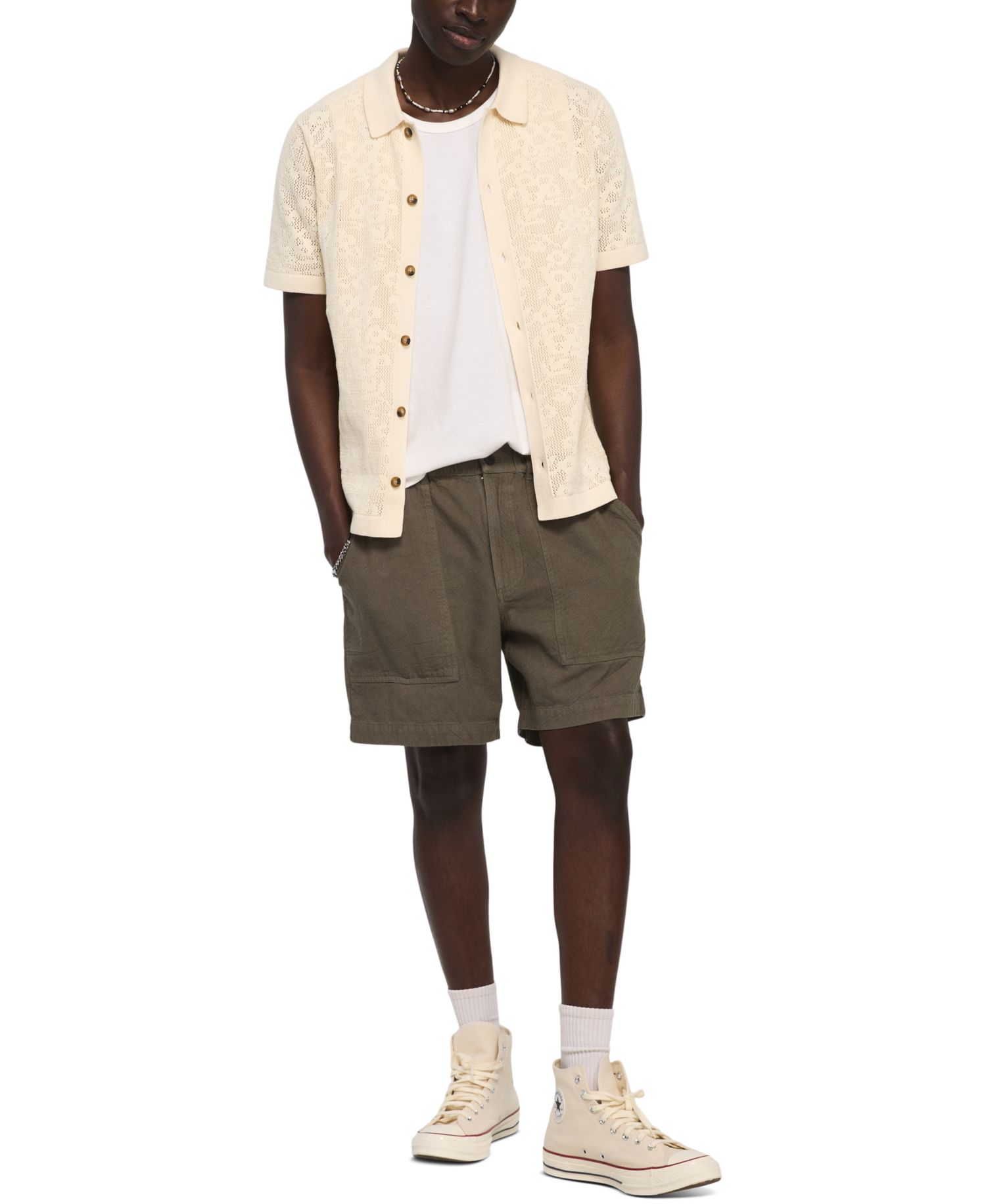 Men's 9" Textured Casual Shorts