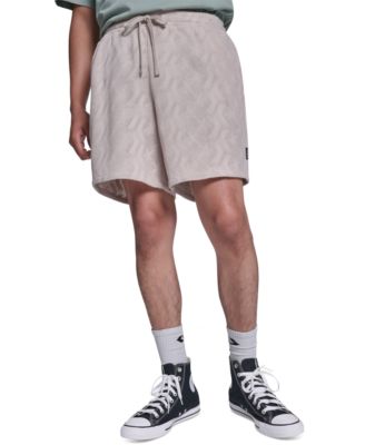 Men's Chevron Crotchet Regular-Fit Pull-On Shorts