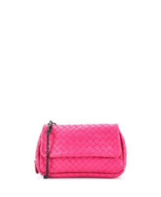 Small Expandable Chain Crossbody Bag Intrecciato Nappa