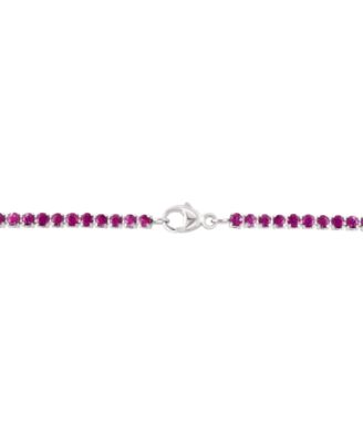 Ruby (6-7/8 ct. t.w.) Necklace in Sterling Silver